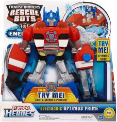 Figurka Elektroniczny Optimus Prime Transformers Rescue Bots Dźwięk