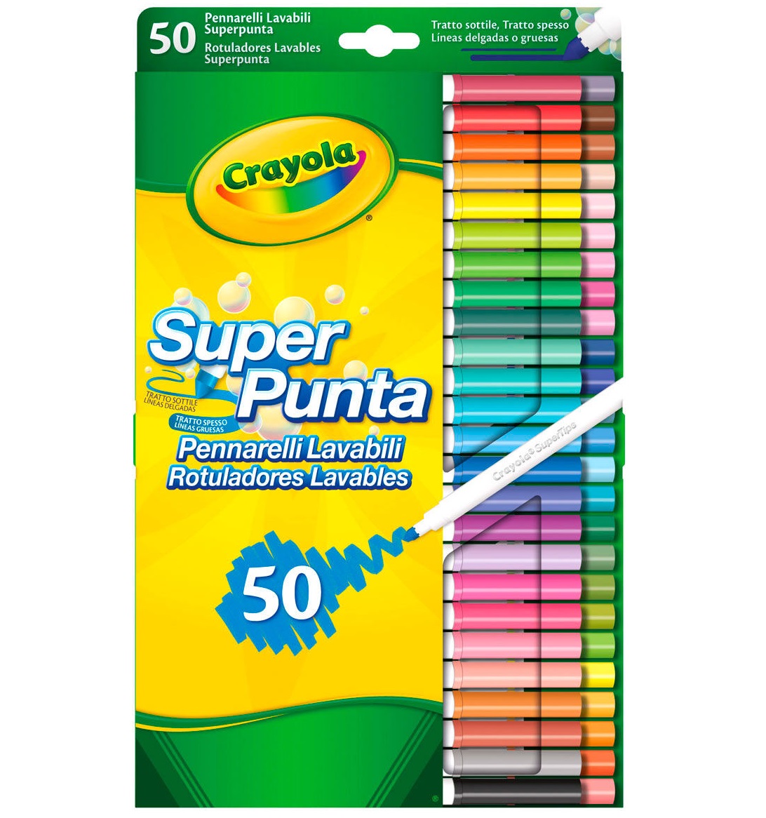Crayola 7555 · Crayola 7555 - 50 Pennarelli Superpunta Lavabili (MERCH)