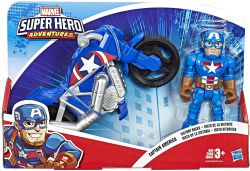 Figurka Kapitan Ameryka 12cm i Motocykl Pojazd AVENGERS SUPER HERO