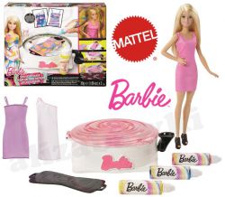 Barbie Zestaw Projektantki Stylisty Zakręcone Wzory Lalka