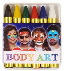 Kredki do Malowania Twarzy Dekoracji dla Dzieci 6 kolorów