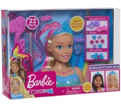 Barbie Głowa do czesania stylizacji 20el Just Play Tęczowa Rainbow