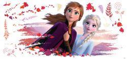 Frozen 2 Kraina Lodu Naklejki Winylowe na Ścianę Dekoracja Elsa i Anna