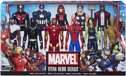 Mega Zestaw 11 Figurek Avengers 30 cm Iron Man Spiderman Czarna Pantera Kapitan Ameryka