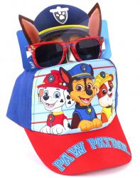 Zestaw Czapka Okulary Przeciwsłoneczne Psi Patrol Czapeczka Baseballówka dla dzieci