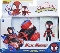 Figurka Miles Morales Spider Pojazd Techno Racer Spidey And His Amazing Friends