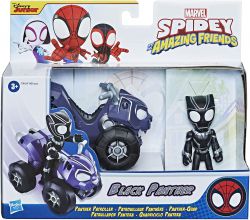 Figurka Czarna Pantera Quad Patrolowiec Spiderman Pojazd Spidey And His Amazing Friends